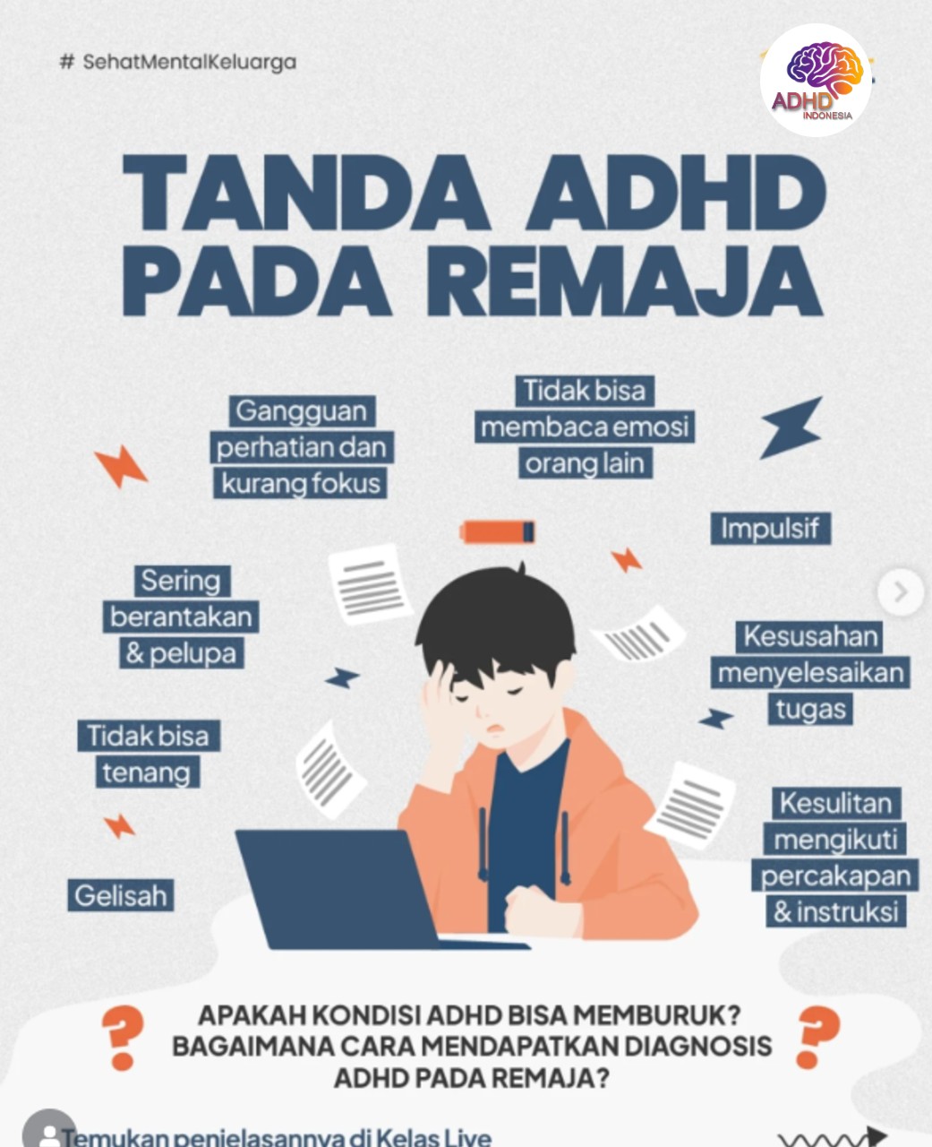 Screening ADHD Non-Diagnostik: Edukasi Awal bagi Orang Tua di Kota Pagar Alam