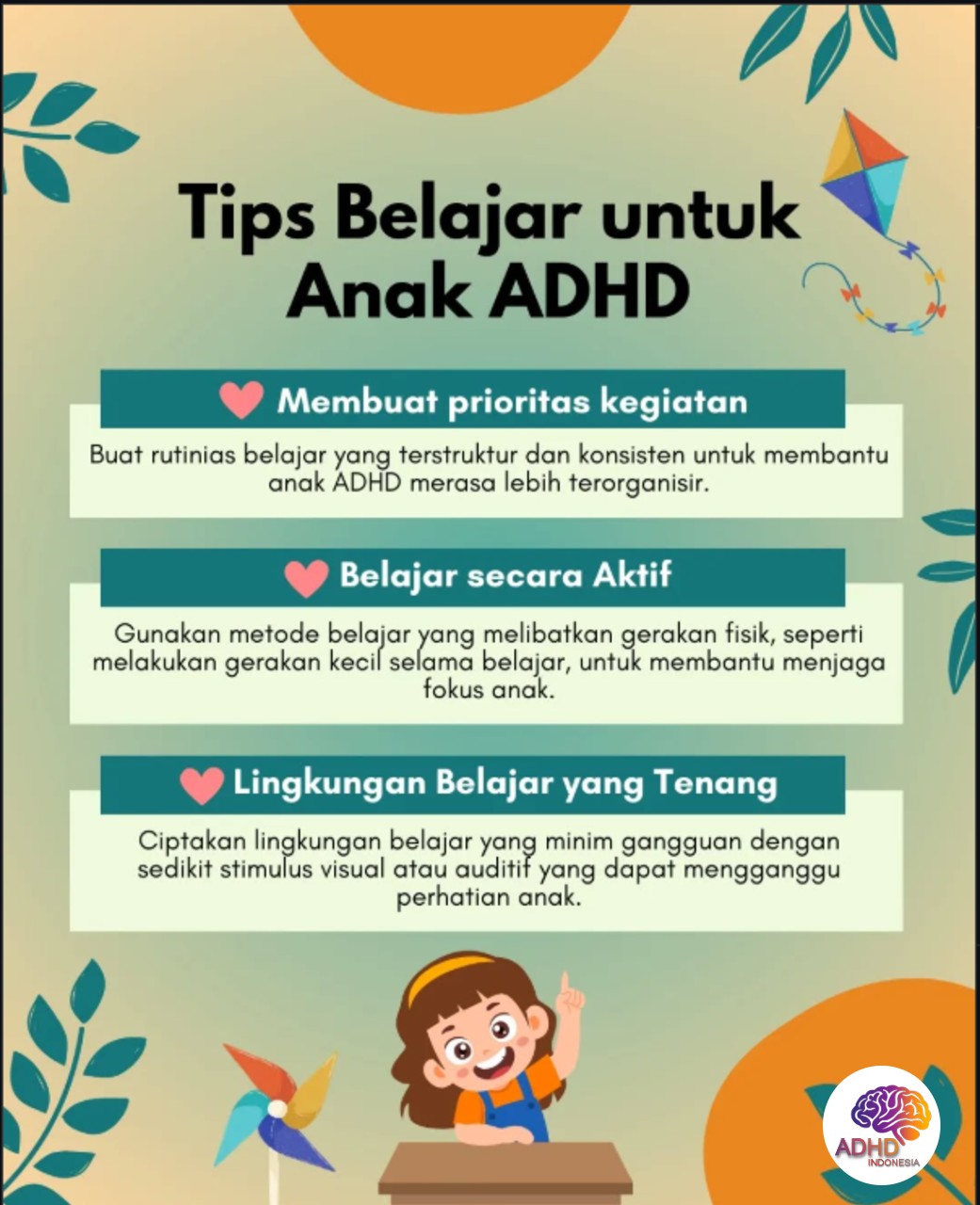 Strategi Belajar yang Cocok untuk Anak ADHD di Kota Pagar Alam